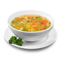 Рецепт: Легкий суп с свиным языком
