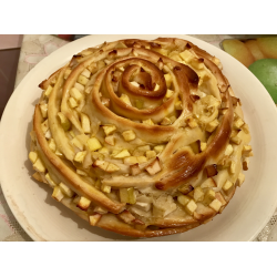 Рецепт: Яблочный пирог "Улитка"