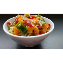 Рецепт: Салат из брынзы и овощей