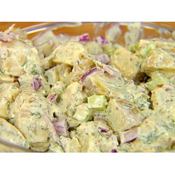 Рецепт: Салат из картофеля с куриным мясом