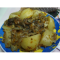 Фото Запеченный картофель с потрашками утки в рукаве