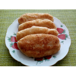 Рецепт: Пирожки из творожного теста с картофельной начинкой