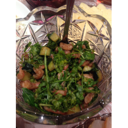 Рецепт: Салат с рукколой и креветками
