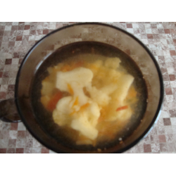 Рецепт: Легкий овощной суп с цветной капустой