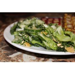 Рецепт: Зеленый салат "Из того что было"