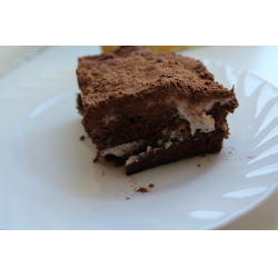 Рецепт: Шоколадно-творожный десерт по принципу тирамису