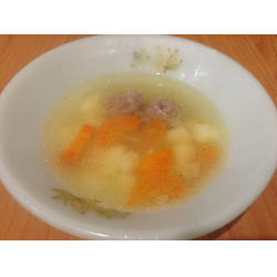 Рецепт: Легкий суп с фрикадельками