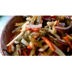 Рецепт: Салат из морской капусты "Японский"