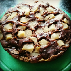 Рецепт: Постный шоколадно-яблочный пирог