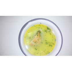 Рецепт: Суп с копченым лососем