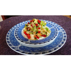 Рецепт: Салат из свежих овощей с сельдереем