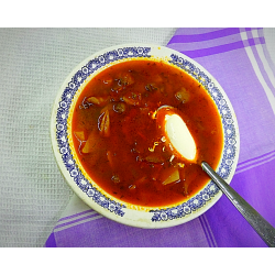 Рецепт: Суп с грибами и фасолью