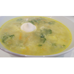 Рецепт: Суп из крапивы с рисом