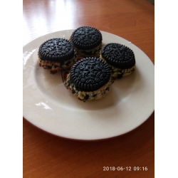 Творожные кексы с шоколадной начинкой в силиконовых формочках рецепт с фото