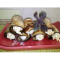 Фото Рулетики из баклажана с сырно-яичной начинкой с чесноком