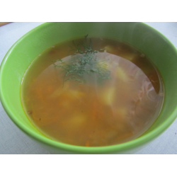 Рецепт: Гречневый суп на курином бульоне
