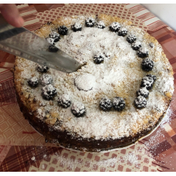 Рецепт: Творожно-песочный пирог с ягодами