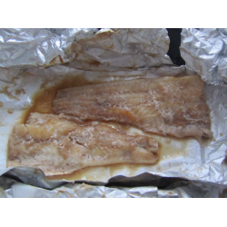 Рецепт: Креветочная рыба запеченная в фольге