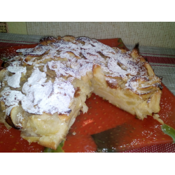 Рецепт: Яблочный торт- пирог "Невидимый"