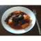 Фото Тушеный картофель в томатном соусе с запеченными баклажанами
