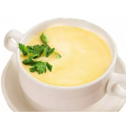 Рецепт: Сырный суп с сердечками