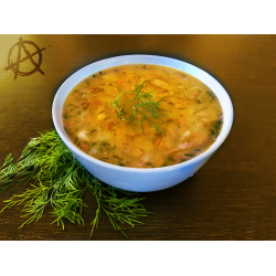 Рецепт: Гороховый суп с колбасонькой