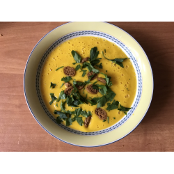 Рецепт: Крем-суп из тыквы и кабачка
