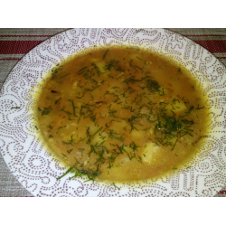 Рецепт: Суп горошница с сыром Косичка