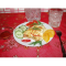 Фото Куриное филе с томатами и грибами, запеченное под майонезным соусом
