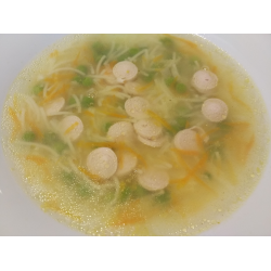 Рецепт: Детский суп с сосисками