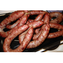 Рецепт: Краковская варено-копченая домашняя колбаса