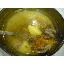 Рецепт: Суп из говяжьих ребрышек