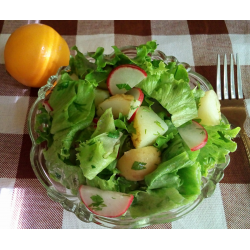 Рецепт: Весенний салат из молодого картофеля
