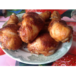 Рецепт: Куриные голени в соево-томатном маринаде