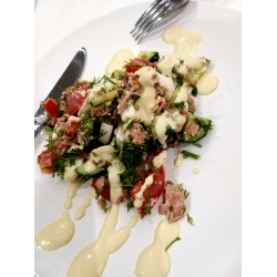 Рецепт: Салат с полосатым тунцом