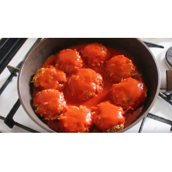 Рецепт: Тефтели в томатном пюре
