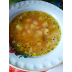 Рецепт: Суп из белой фасоли (бобов)
