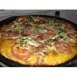 Пицца без сыра – пошаговый рецепт приготовления с фото