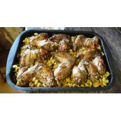 Рецепт: Быстрый обед с куриными крылышками