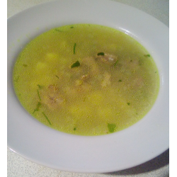 Рецепт: Мясной суп с ячневой крупой