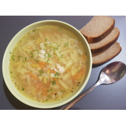 Рецепт: Суп с куриным филе и болгарским перцем