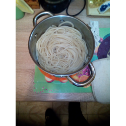 Рецепт: Вареные спагетти