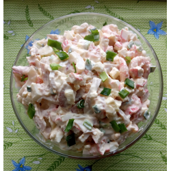 Рецепт: Салат из морепродуктов "Нептун"