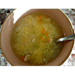 Рецепт: Куриный суп с кукурузной крупой