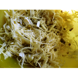 Рецепт: Салат из свежей капусты с зеленым горошком
