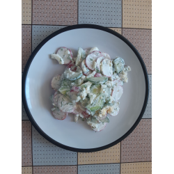 Рецепт: Салат с редиски и огурцами