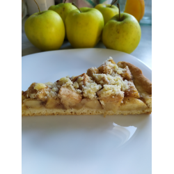 Рецепт: Песочный пирог с яблочной начинкой