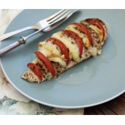 Рецепт: Курица-гармошка с помидорами и сыром в духовке