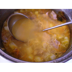 Рецепт: Суп вермишелевый на костном бульоне