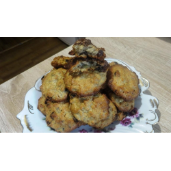 Рецепт: Овсяное печенье с ржаной мукой, с сухофруктами и семечками